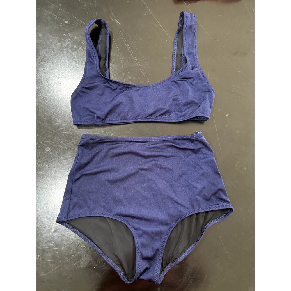 Solid & Striped Bikini Set - image 1